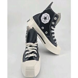 Converse Hi Tops Black Chuck 70 Hi De Luxe Squared A06435C Women's Sz 8 Mens 6